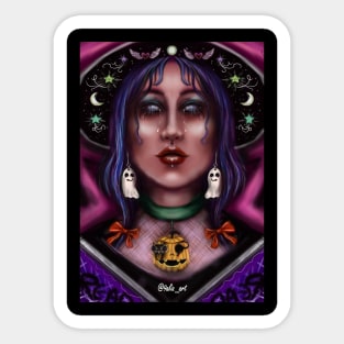 Witchy woman illustration Sticker